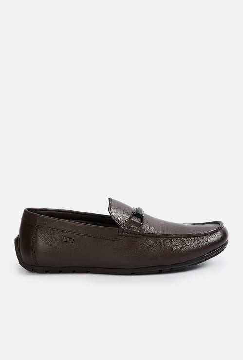 LEE COOPER Textured Buckle Loafers