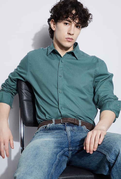DENIMIZE Striped Smart Fit Shirt