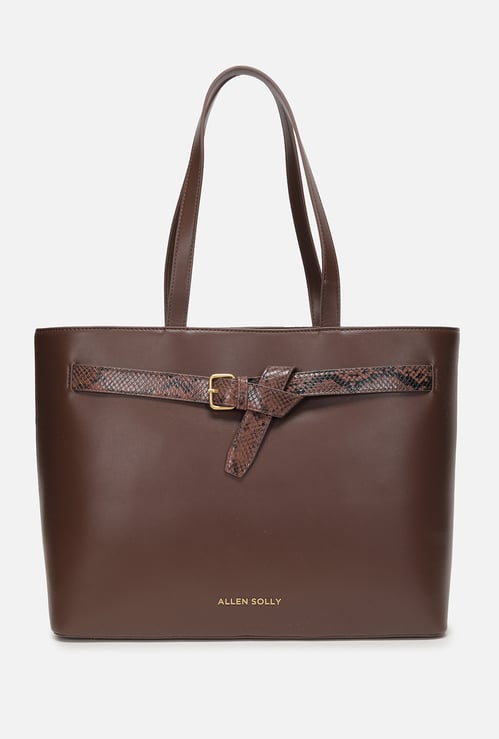 ALLEN SOLLY Solid Laptop Bag