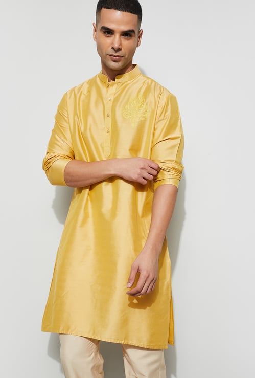 MELANGE Embroidered Knee Length Kurta