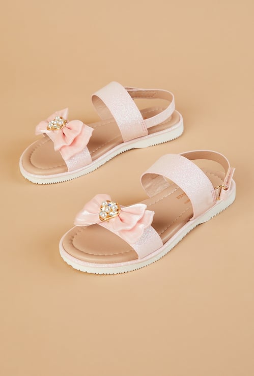 FAME FOREVER Girls Bow Detail Sandals