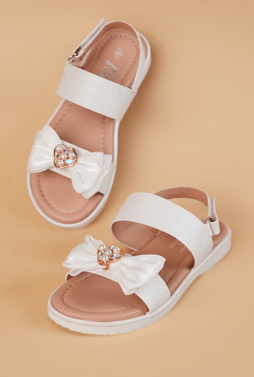 FAME FOREVER Girls Bow Detail Sandals