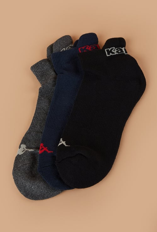 KAPPA Solid Ankle Length Socks - Pack of 3