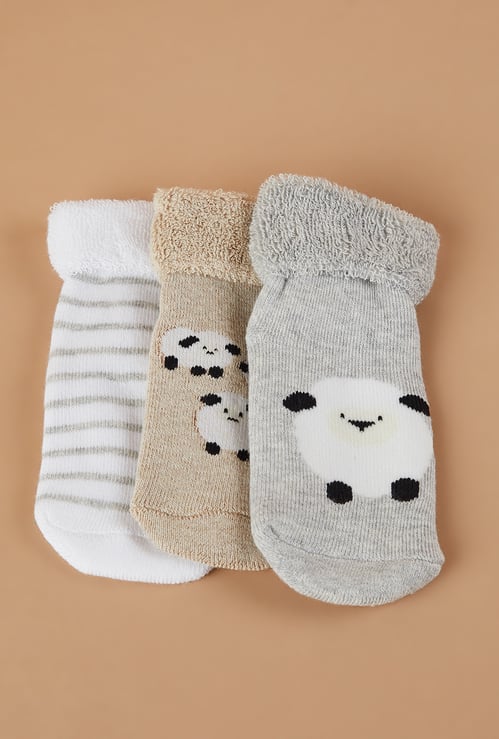 FAME FOREVER Assorted Ankle Length Socks - Pack of 3