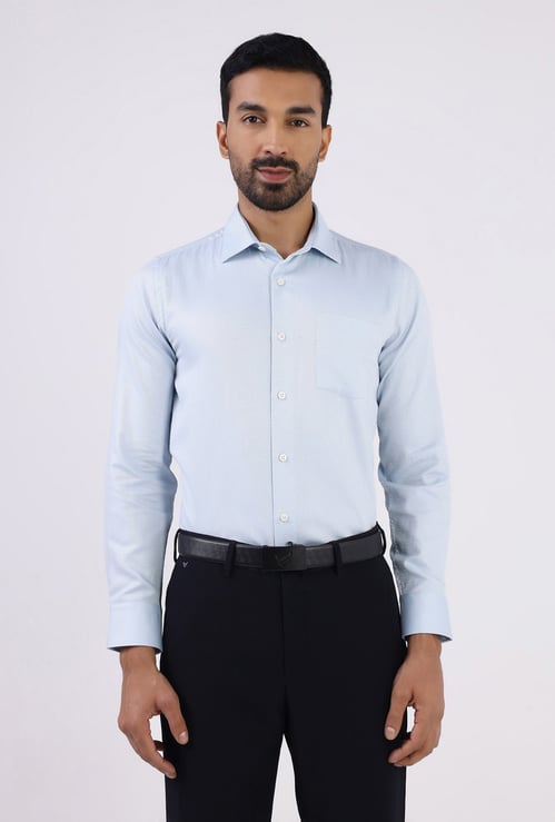 BLACKBERRYS Textured Slim Fit Formal Shirt