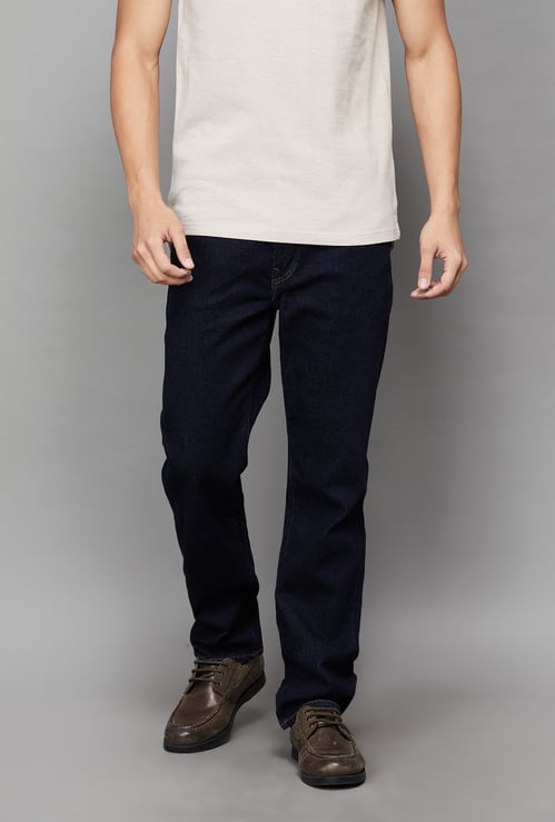AMERICAN EAGLE Solid Slim Straight Jeans
