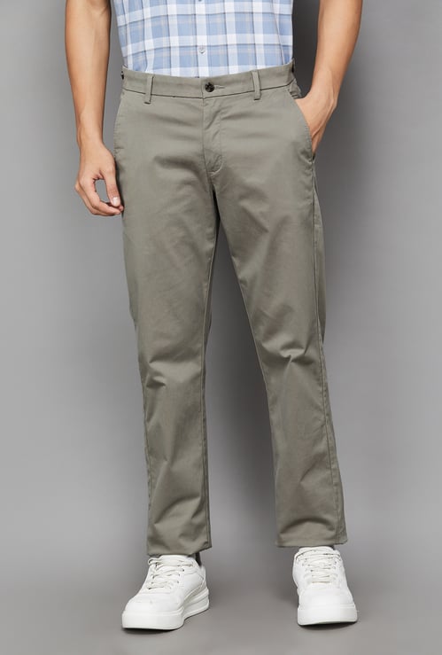 ARROW SPORT Solid Regular Fit Trousers