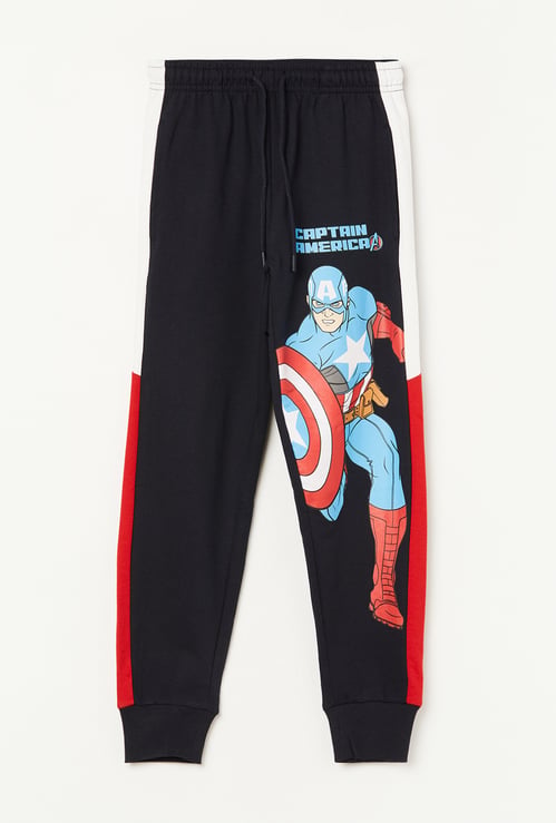 KIDSVILLE Boys Captain America Print Joggers