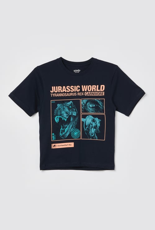 KIDSVILLE Boys Jurassic Park Print T-shirt