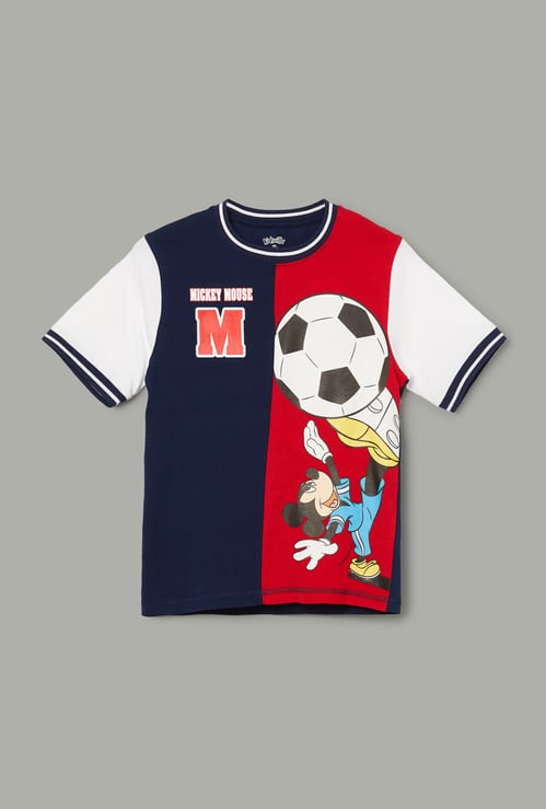 KIDSVILLE Boys Mickey Mouse Print T-shirt