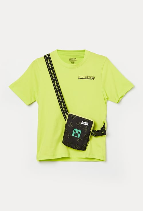 KIDSVILLE Boys Minecraft Pocket Detail T-shirt