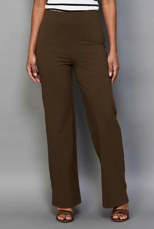 KRAUS Solid Straight Trousers