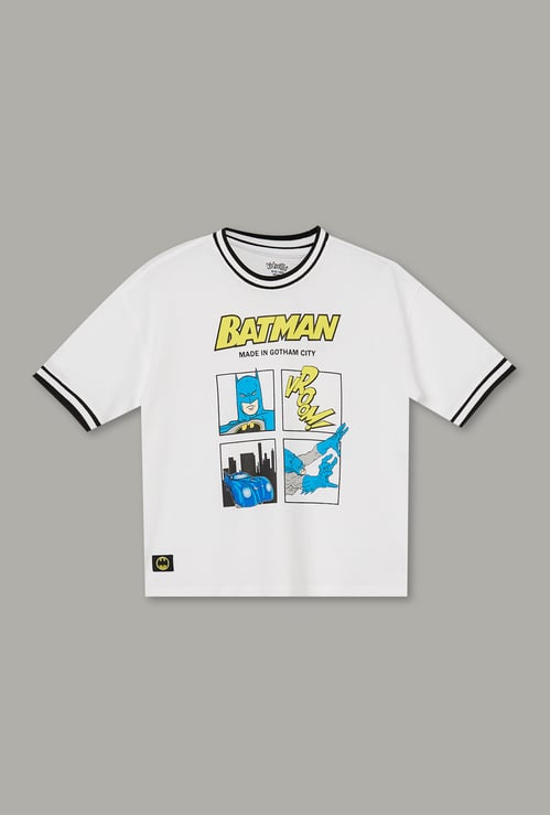KIDSVILLE Boys Batman Print T-shirt