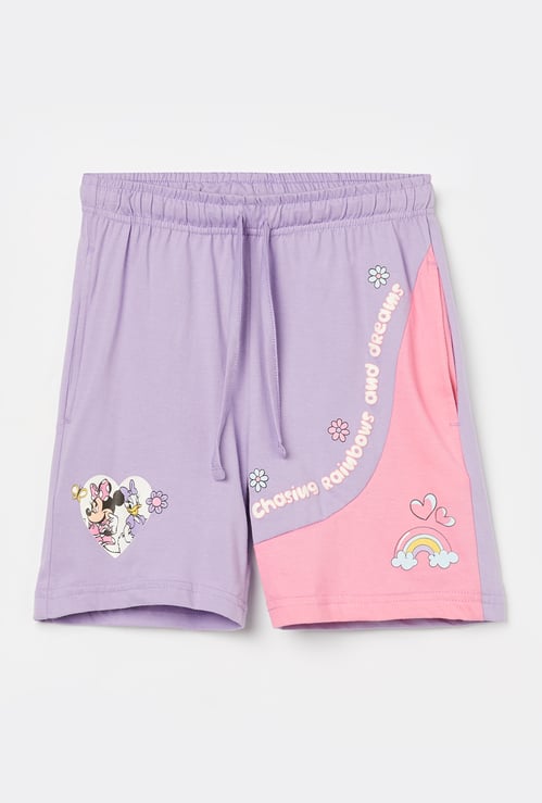 KIDSVILLE Girls Disney Print Shorts