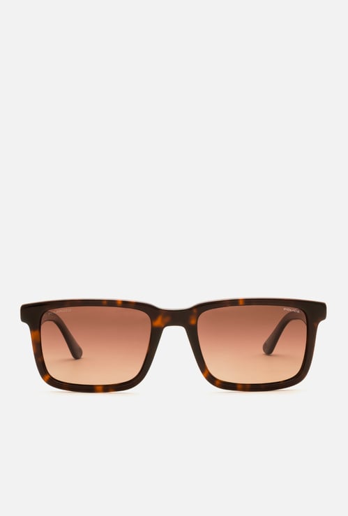 POLICE Polarized Rectangle Sunglasses - SPLP21K54745PSG