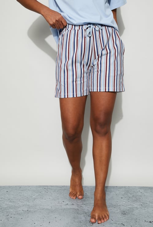 GINGER Striped Lounge Shorts