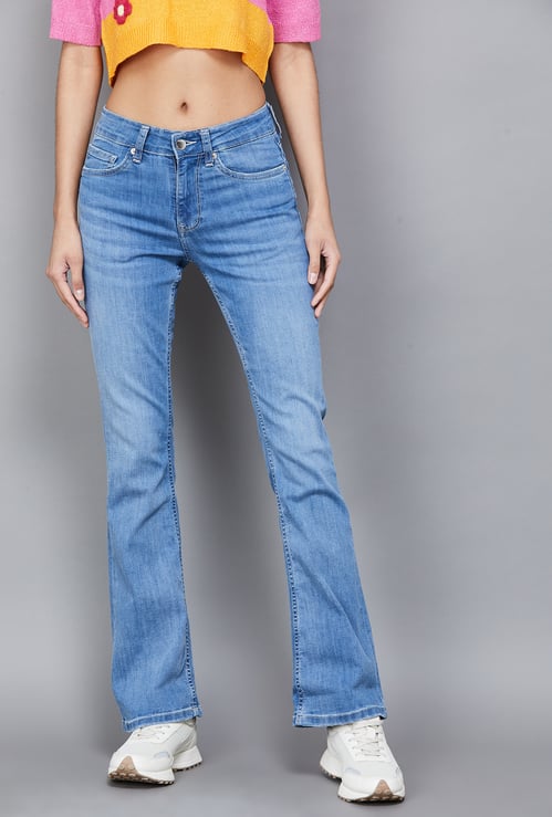 ONLY Washed Flared Jeans