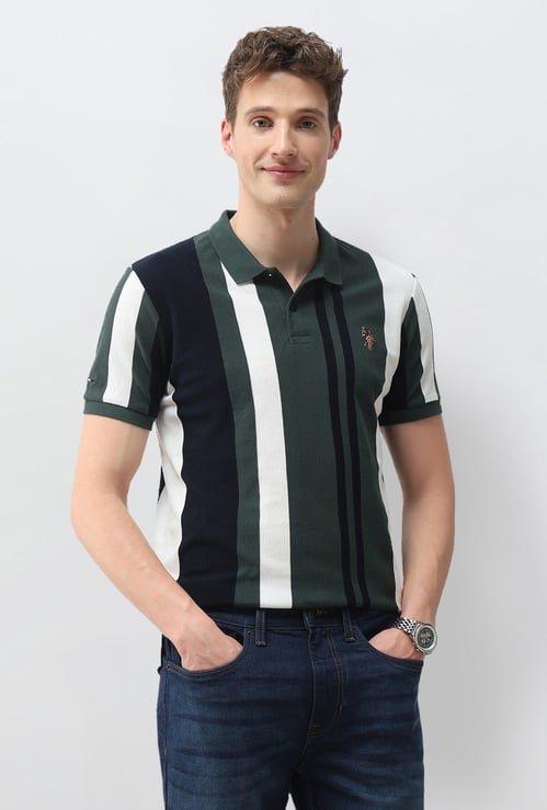 US POLO ASSN Striped Polo T-shirt