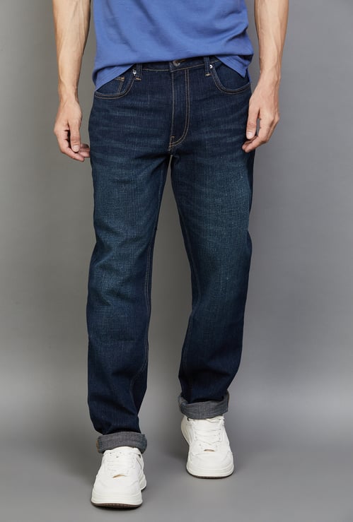 UNITED COLORS OF BENETTON Washed Regular Straight Jeans