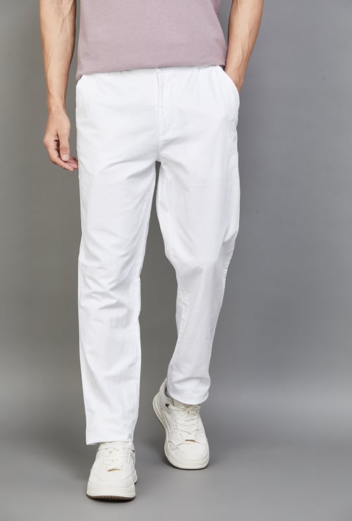 UNITED COLORS OF BENETTON Solid Regular Fit Trousers