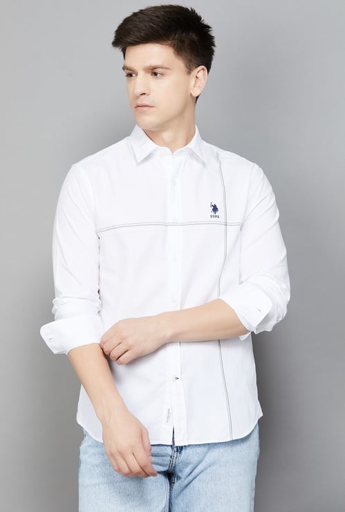 US POLO ASSN Solid Regular Fit Shirt