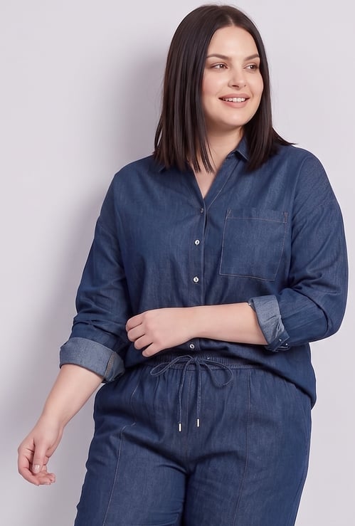 NEXUS Solid Denim Shirt