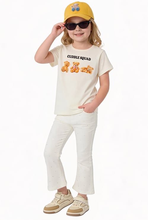 FAME FOREVER Girls Graphic Print T-shirt