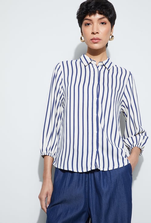 FAME FOREVER Striped Regular Fit Shirt