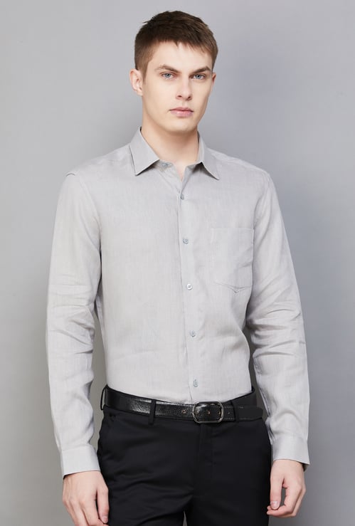 LOUIS PHILIPPE Solid Classic Fit Formal Shirt