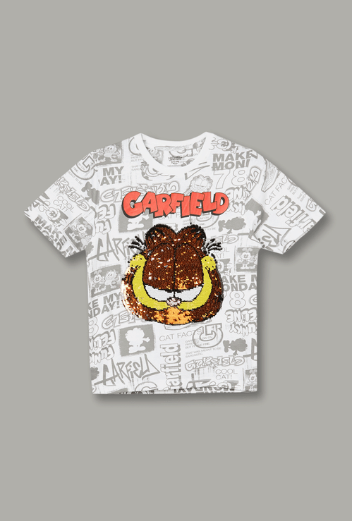 KIDSVILLE Boys Garfield Print T-shirt