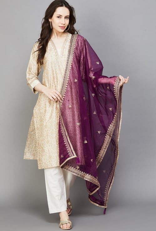 SPAN Embroidered Dupatta