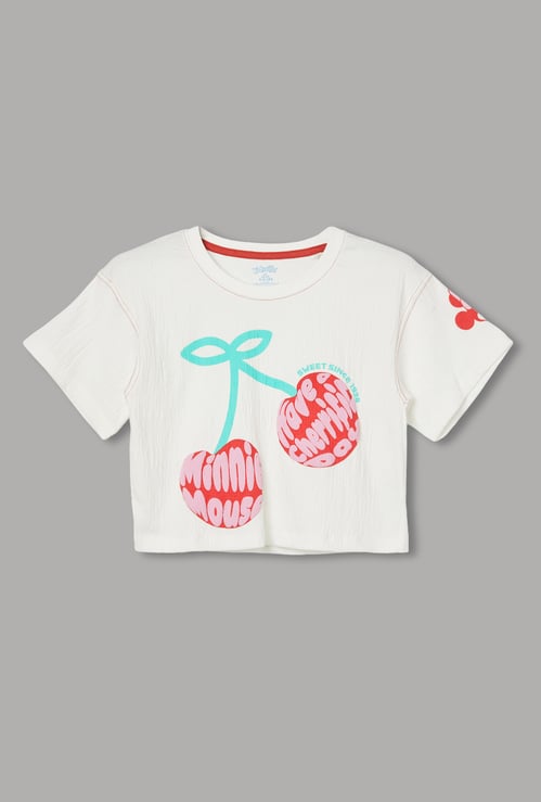 KIDSVILLE Girls Minnie Mouse T-shirt