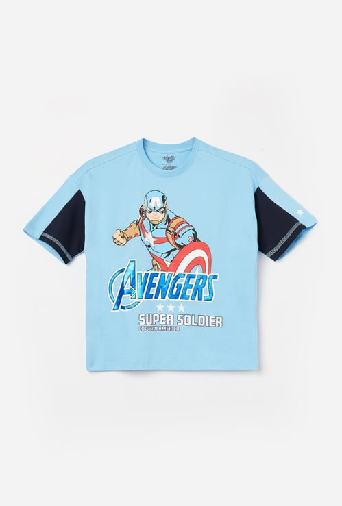 KIDSVILLE Boys Captain America T-shirt