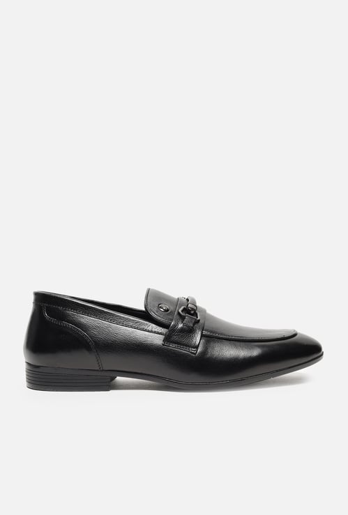 LOUIS PHILIPPE Solid Slip-Ons