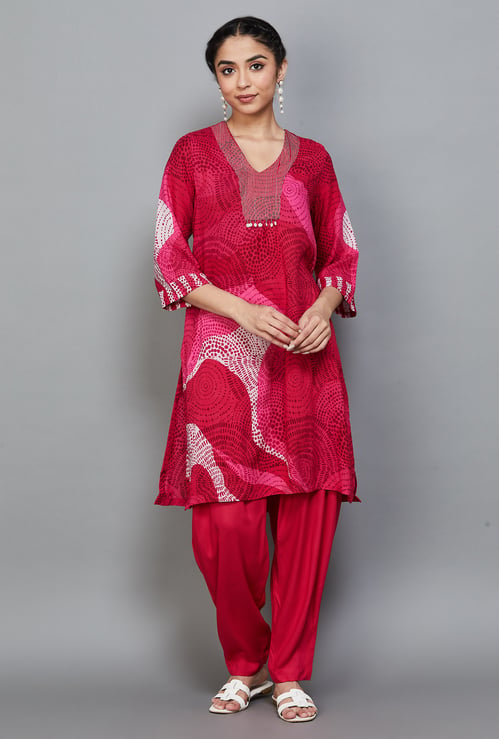 BIBA Printed Kurta Set