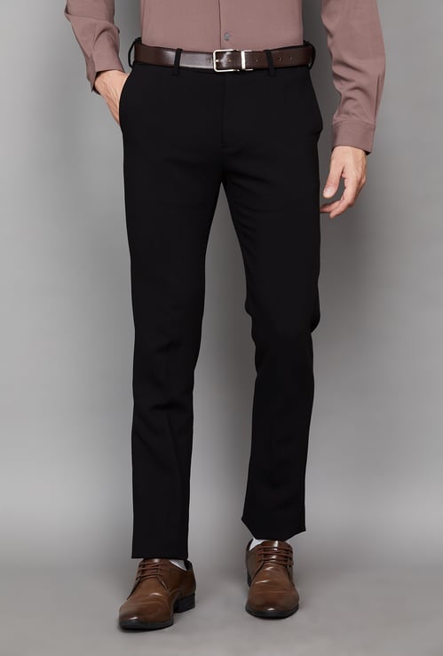 ARROW Solid Regular Formal Trousers