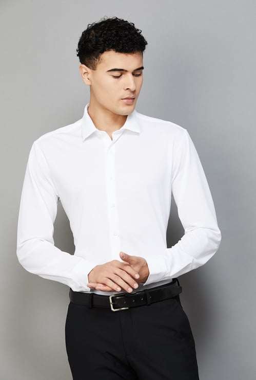 VAN HEUSEN Solid Slim Fit Formal Shirt