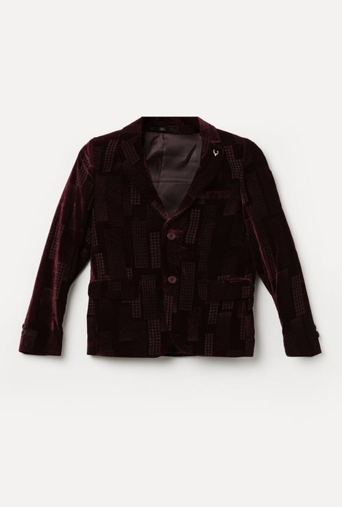 ALLEN SOLLY Boys Embellished Blazer