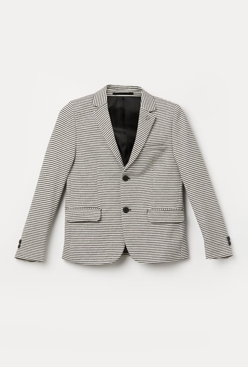 ALLEN SOLLY Boys Striped Blazer