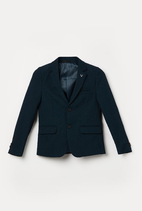 ALLEN SOLLY Boys Textured Blazer