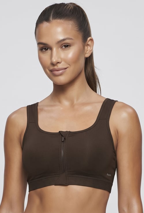 JOCKEY Padded Non Wired Seamed Sports Bra