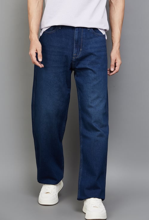 FLYING MACHINE Washed F55 Cobain Jeans (Loose)