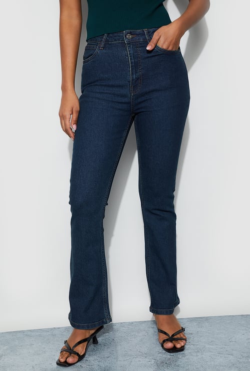 GINGER Washed Bootcut Jeans