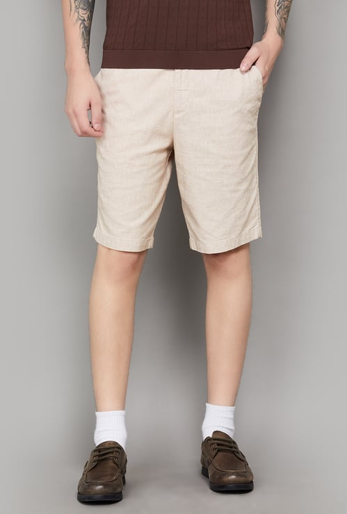 UNITED COLORS OF BENETTON Solid Regular Shorts