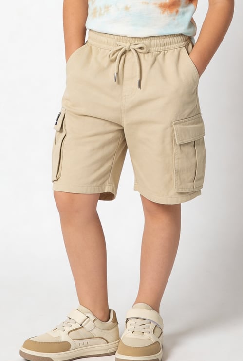 FAME FOREVER Boys Solid Cargo Shorts