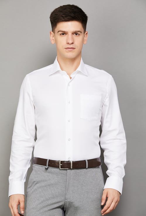 BLACKBERRYS Solid Slim Fit Formal Shirt