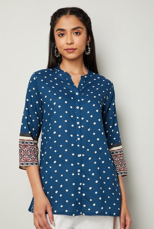 MELANGE Printed Straight Kurti