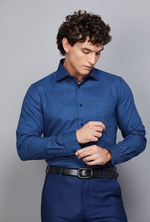 BLACKBERRYS Printed Slim Fit Formal Shirt