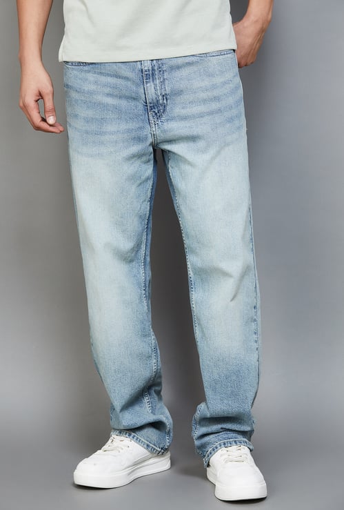 LEVI'S Stonewashed 568 Loose Straight Jeans