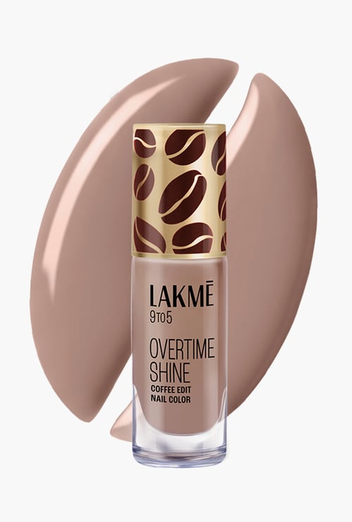 LAKME 9to5 Overtime Shine Coffee Edit Nail Colour - Cinnamon Roast - 6ml